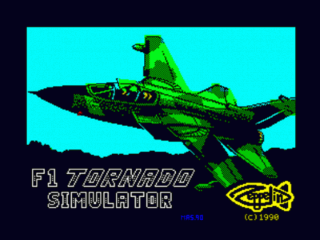 F-1 title screen for ZX Spectrum